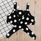Girls' Polka-Dot Tank and Ruffle Skirt Set