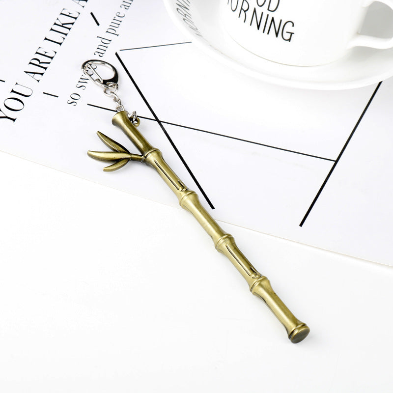 Bamboo Weapon Model Keychain - LOL League of Legends | Accessory