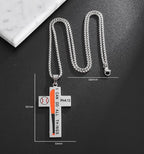 Men's Basketball Cross Necklace