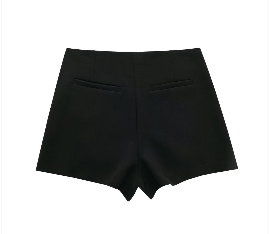 Women's High Waist Asymmetric Shorts