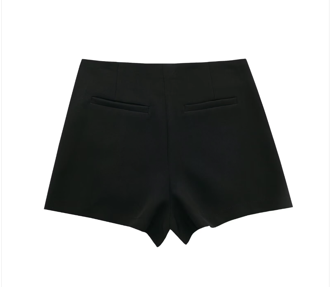 Women's High Waist Asymmetric Shorts