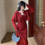 Two-Piece Suit Temperament Camisole Dress