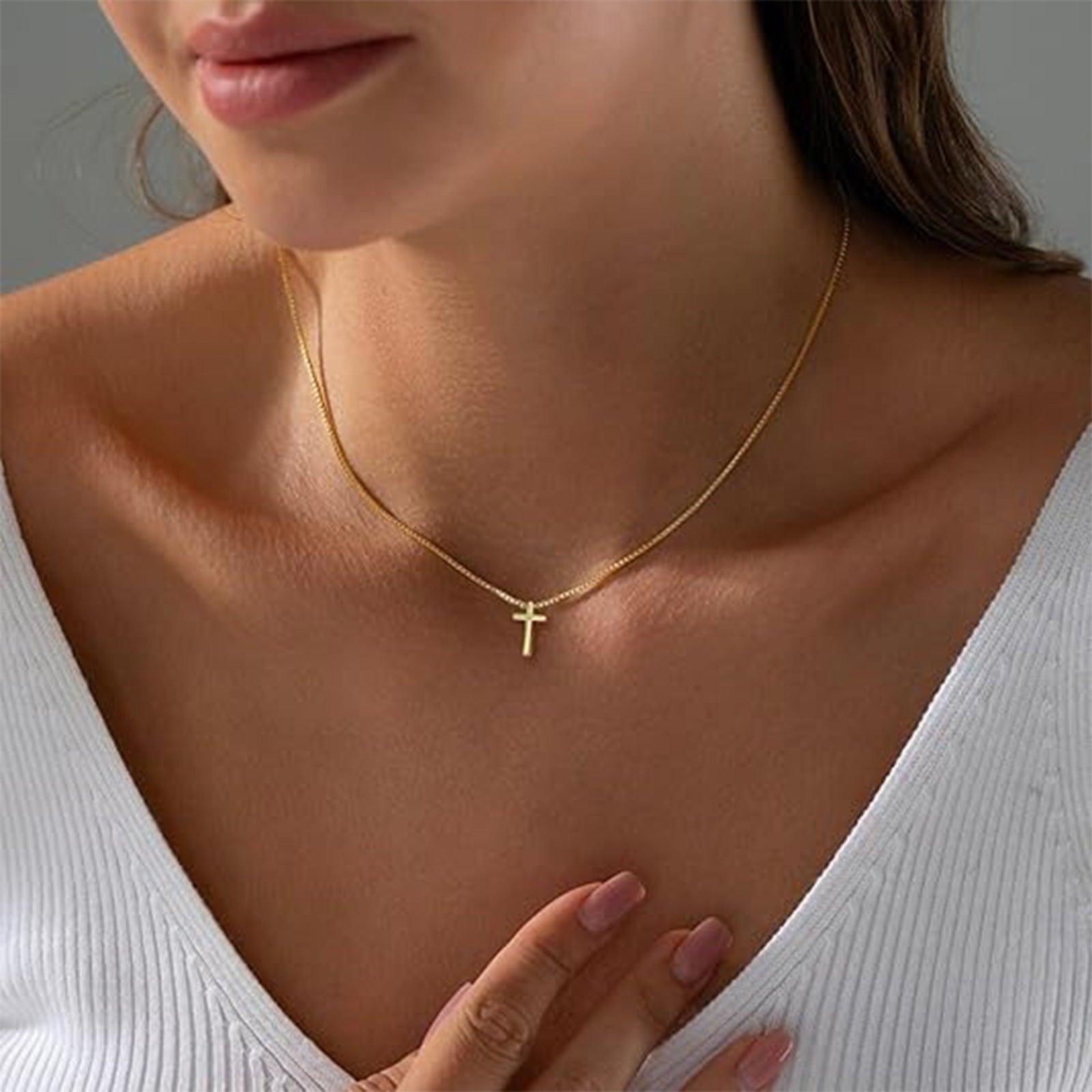 Dainty Christian Cross Necklace