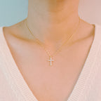 Crystal Cross Pendant Necklace