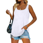 2024 Women's Summer Sleeveless Square Neck Tank Top