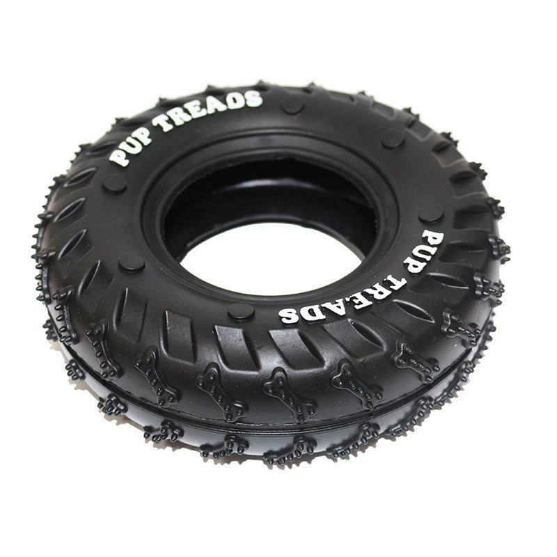 Dog Toy Rubber Tire Molar Ring for Clean Teeth