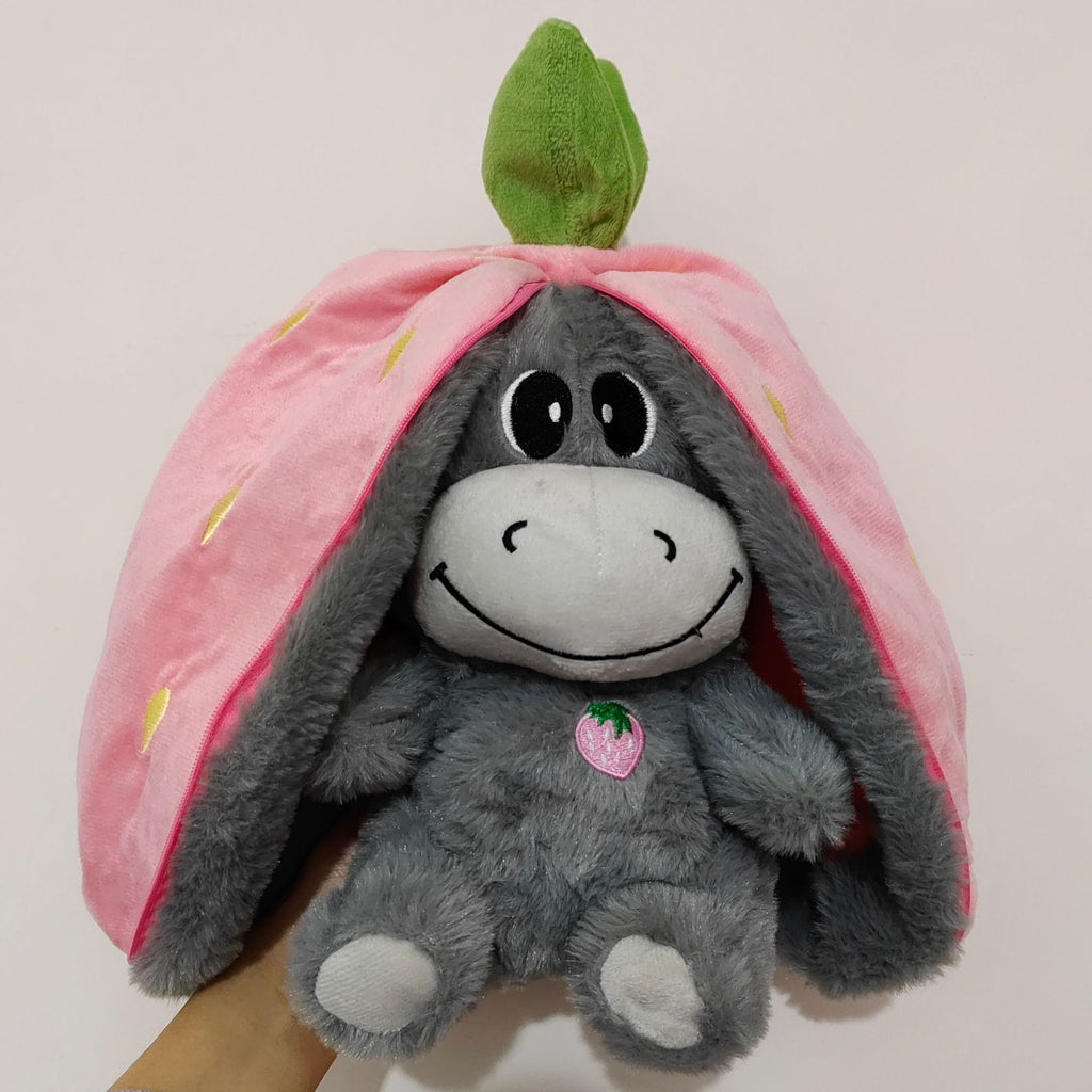 Strawberry Avocado Donkey Plush Baby Doll | Home Decor