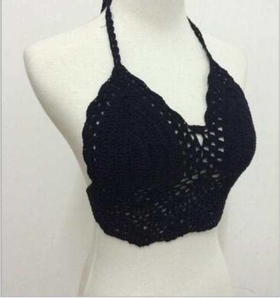 Handwoven Crochet Bikini Top