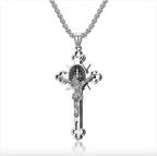 3D Stainless Steel Crucifix Cross Necklace