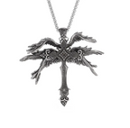 Winged Cross Pendant Necklace