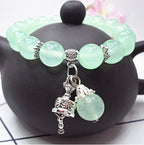 Handmade Cat's Eye Stone Beaded Bracelet