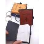Llavero de Biblia de Cuero Mini
