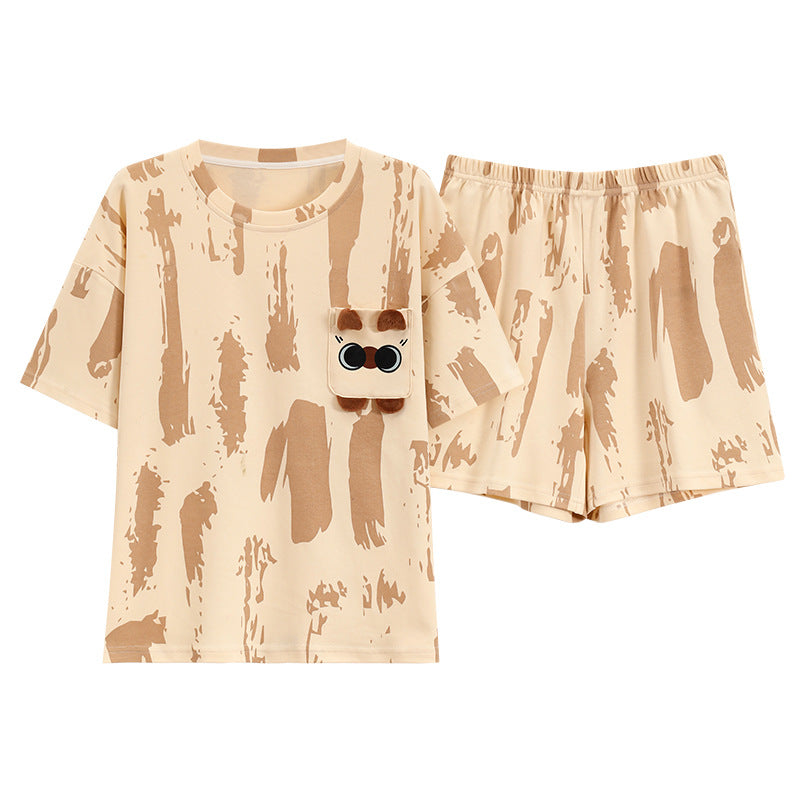 2024 Women's Summer Pajama Set - Short Sleeve & Shorts