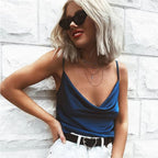 Amazon 2019 Summer Women's Solid Color Tank Top