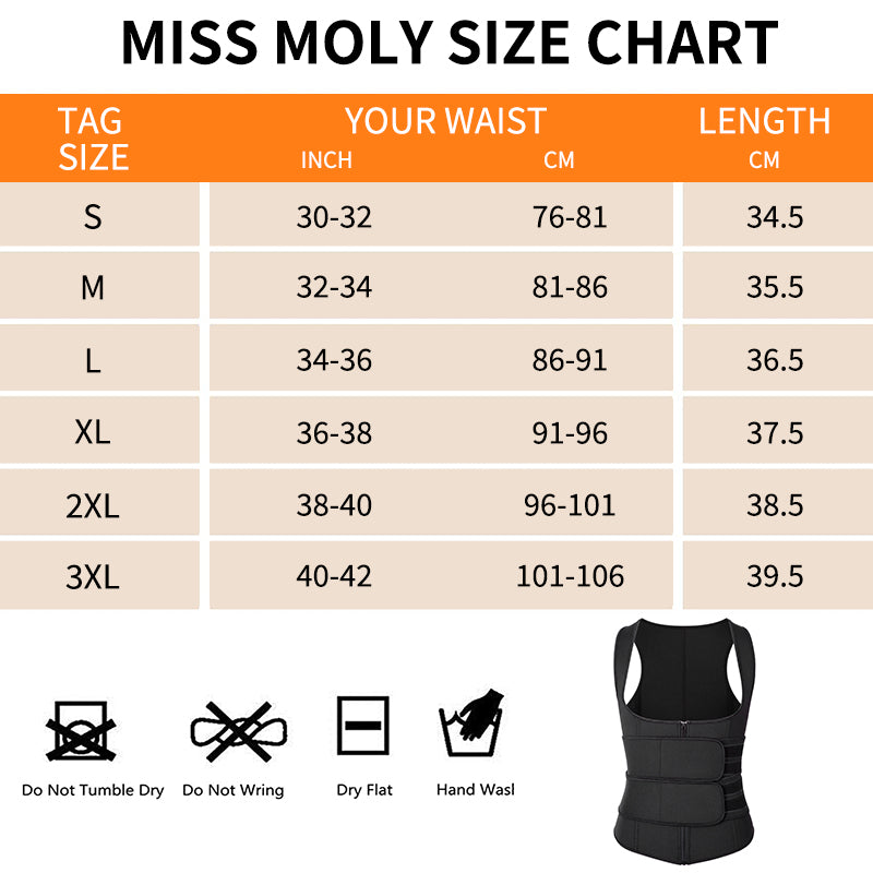 Neoprene Sauna Sweat Waist Trainer Vest