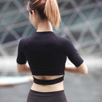 Short Crop Top for Women - Yoga & Fitness Style