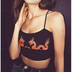 Popular Sexy Dragon Print Women's Camisole Top