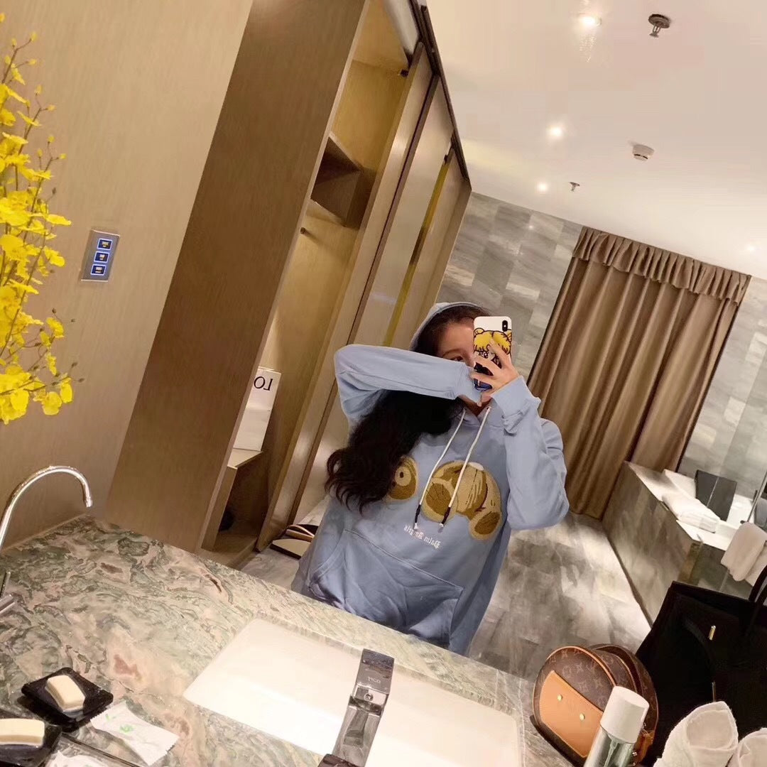 Loose Hoodie with Teddy Bear Design | Streetwear