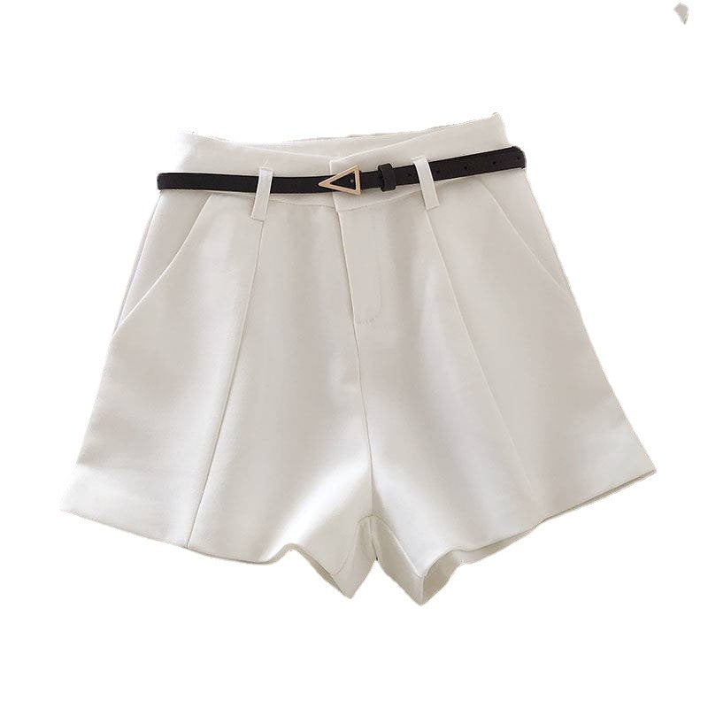 2023 Women's High-Waisted Casual Shorts with Belt