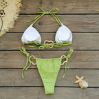 Gold Ring Triangle String Bikini