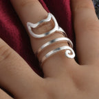Silver Plated Cat Ring - Cute and Unique Design