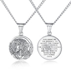 Titanium Steel Jesus Ecce Homo Pendant Necklace