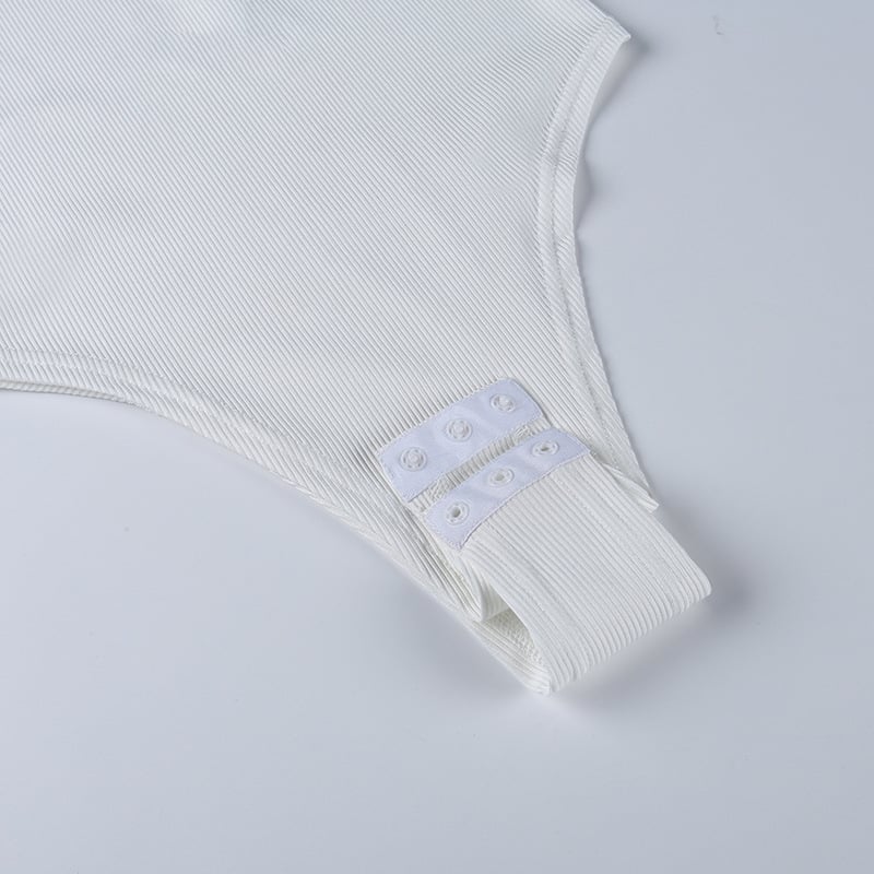 Sleeveless Ribbed Bodycon Bodysuit