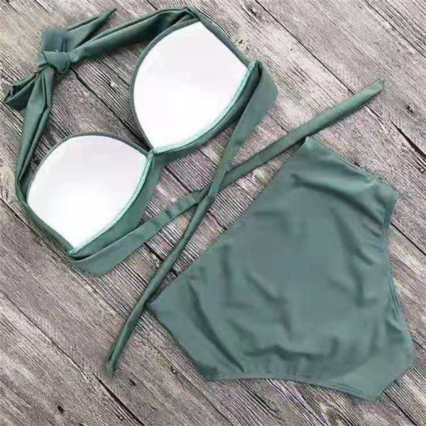 Red Cutout One-Piece Swimsuit