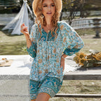 Floral Boho Spaghetti Strap Maxi Dress