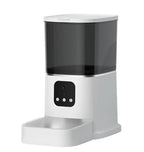 Automatic Pet Feeder with Camera and App Control, Smart WiFi Food Dispenser with Voice Recorder for Cats and Dogs, Large Capacity Timed Feeder