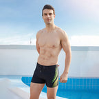 Men's Casual Swim Boxer Trunks