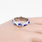 Paw Print Enamel Band Ring