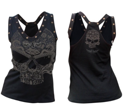 New Skull Print Casual Tank Top T-Shirt