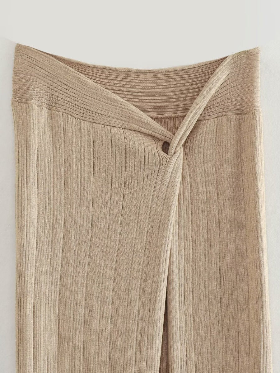 2023 Summer Cross Neck Halter Top and Skirt Set