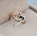 Rose Gold Dog Tail Ring for Pets