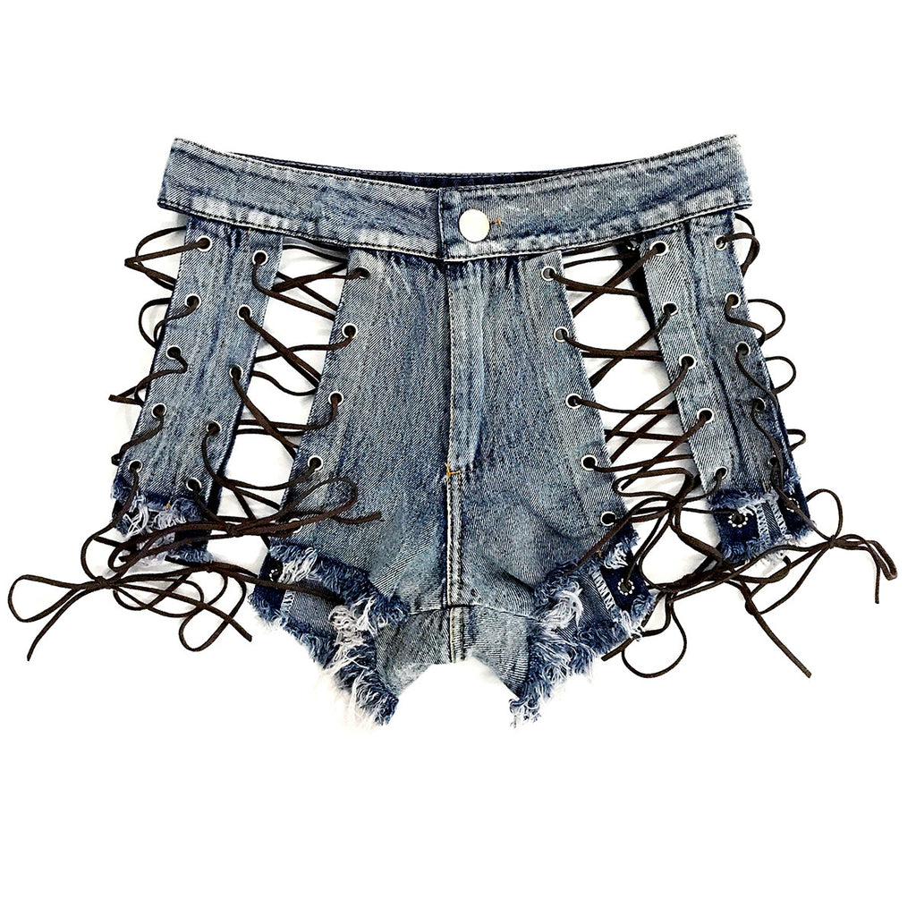 High Waist Denim Shorts for Women - Sexy Club Style