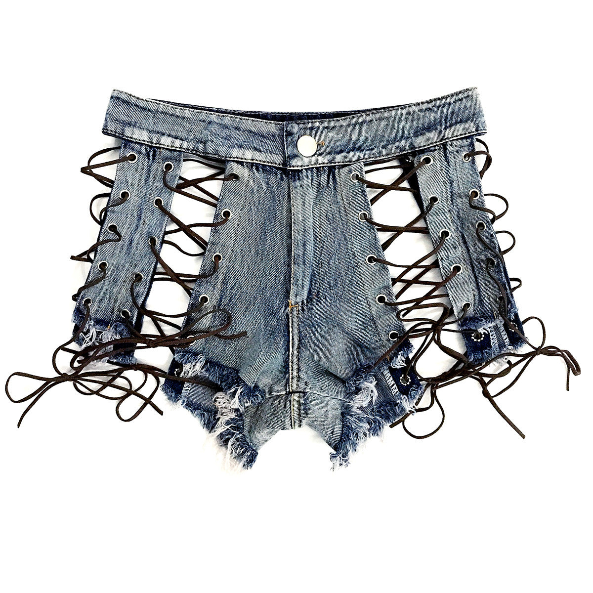 High Waist Denim Shorts for Women - Sexy Club Style
