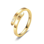TRUST GOD Adjustable Engraved Ring