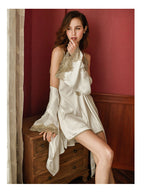 Women's Lace Robe - Spring Summer Sleepwear Collection