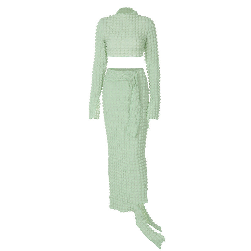 Amazon Bestselling 2023 Winter Crop Top & Skirt Set