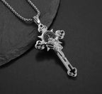 3D Stainless Steel Crucifix Cross Necklace