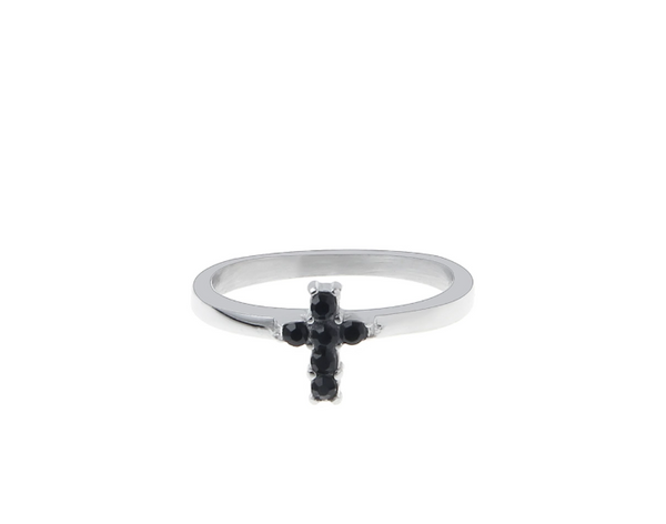 Men's Cross Ring and Zirconia