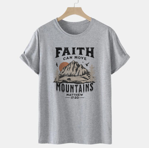 Matthew 17:20 Bible Verse T-Shirt (One Piece) | Faith Streetwear
