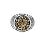 Cross Pattern Ring - Authentic Design