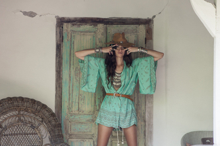Sun Protection Jacket, Chiffon Cover-Up with Bull Design