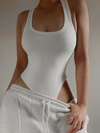 Sleeveless Ribbed Bodycon Bodysuit