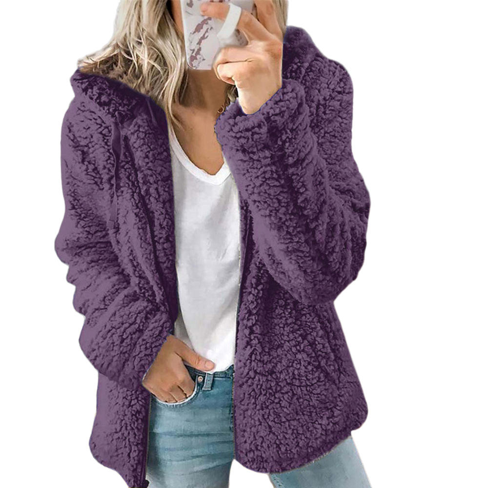 Elegant Thick Faux Fur Teddy Coat for Women