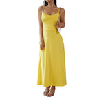 Diyun Women's Solid Color Sexy Camisole Dress 2023