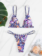 Mikayla Braided-Strap Floral Bikini Set