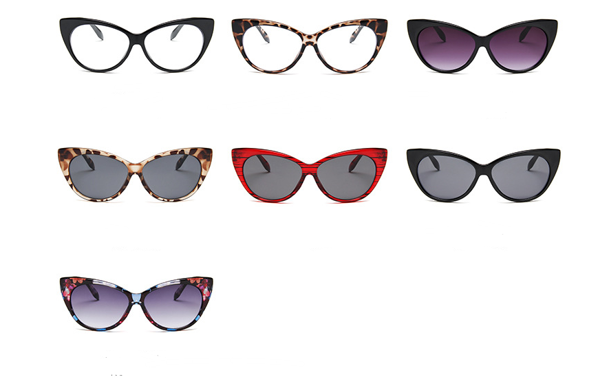 Floral Print Cat-Eye Sunglasses